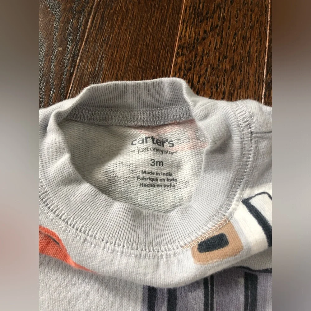 NWOT* Carter’s Just One You Boys 3M 2-Piece Trucks Sweatshirt & Jogger Pants Set